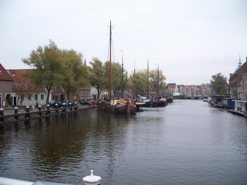 View down a Leiden canal