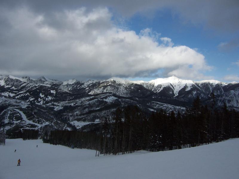 A patch of blue sky