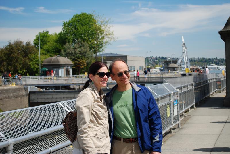 Kris and Bob at the locks