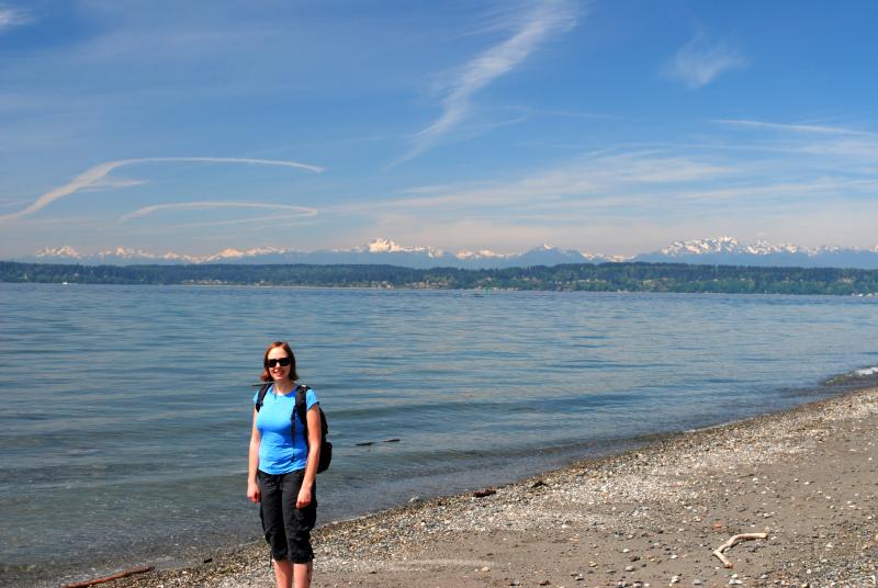 Katie at South Beach, Discovery Park