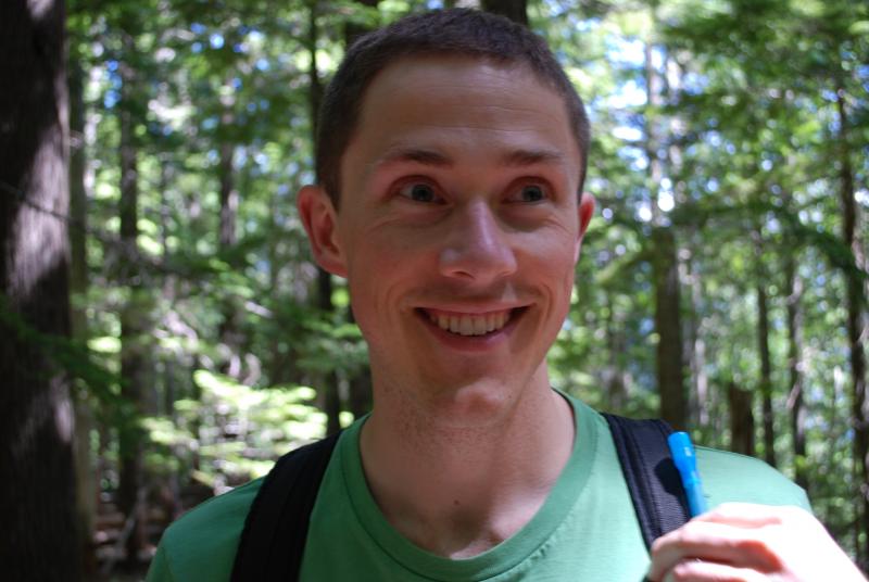 Joe is a happy camper