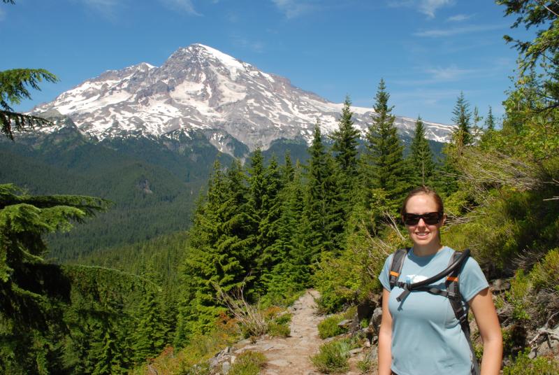 Katie and Mt. Rainier