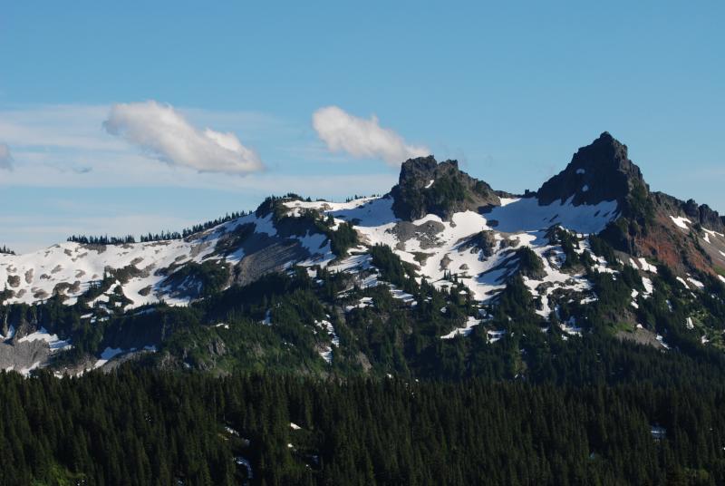 Peaks and clouds