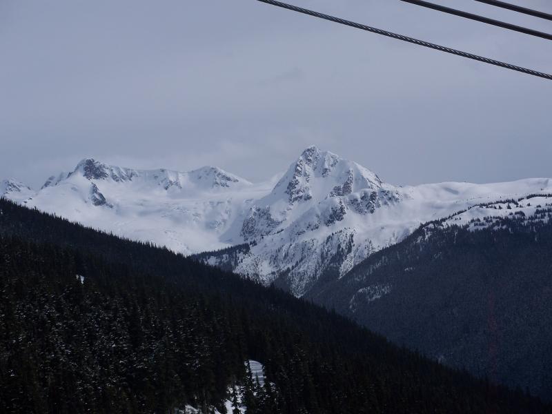 Rugged peaks from the gondola
