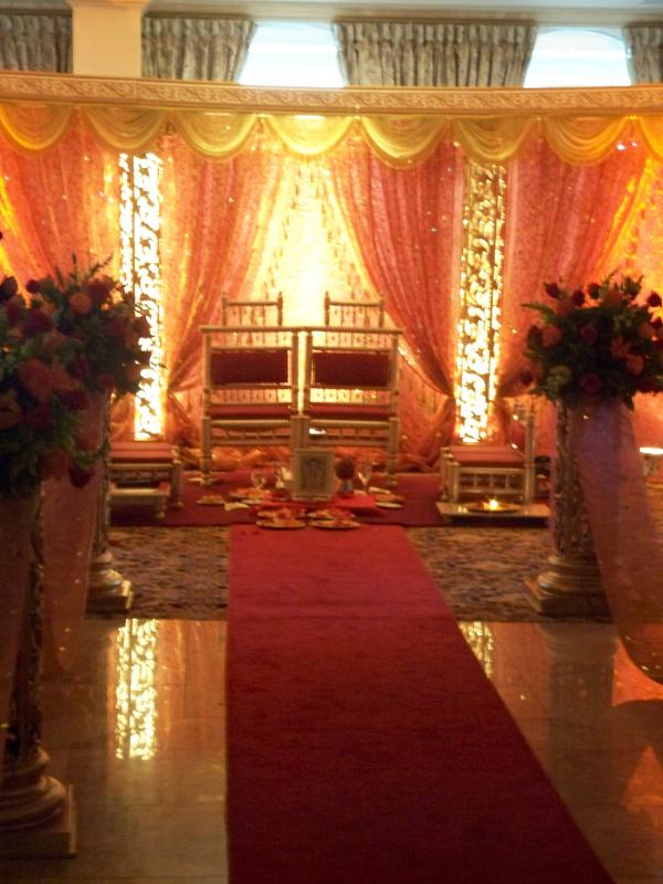 The wedding alter