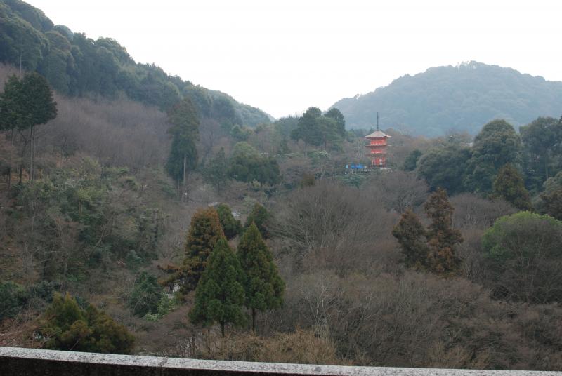 Pagoda in the hills at Kiyomizu