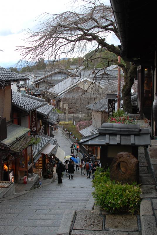 Street scene in the hills of Kyoto