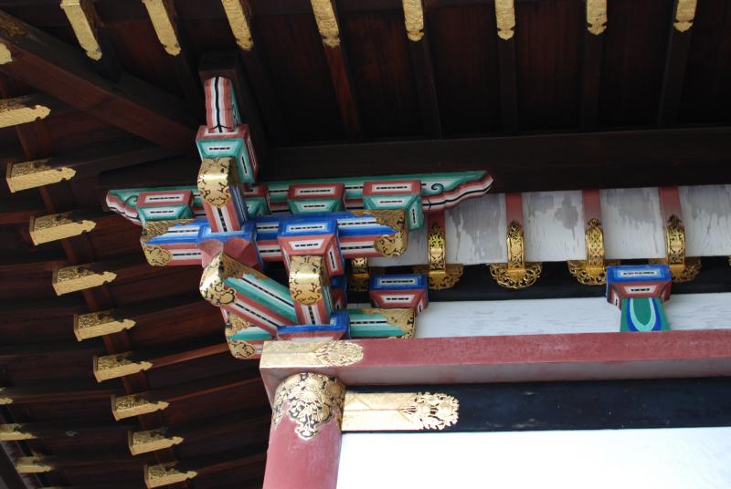 Fancy roof joints at Kodai-ji