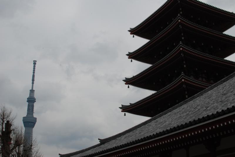 Tokyo sky tree and Senso-ji Pagoda