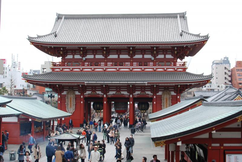 The gate for Senso-ji Temple