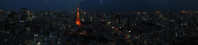 Tokyo at night, view from Mori Tower