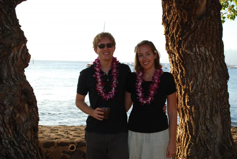 Jason and Katie at the lu&#039;au