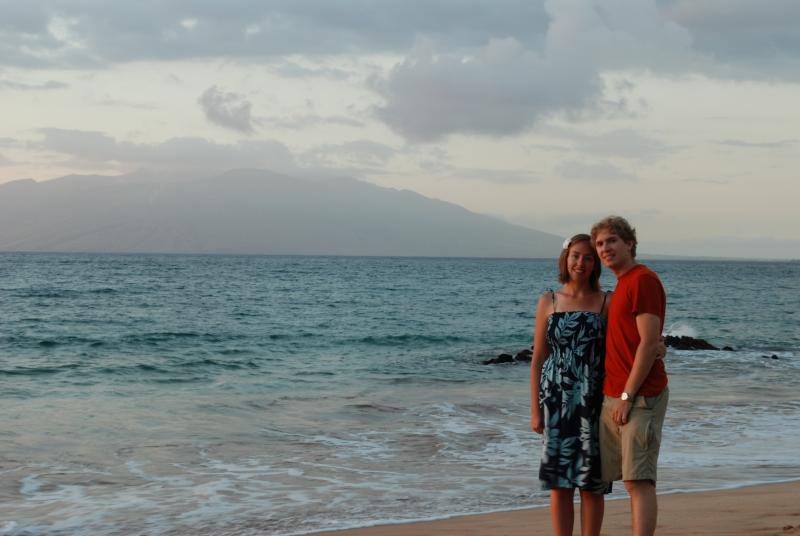 Katie and Jason at Turtle Beach