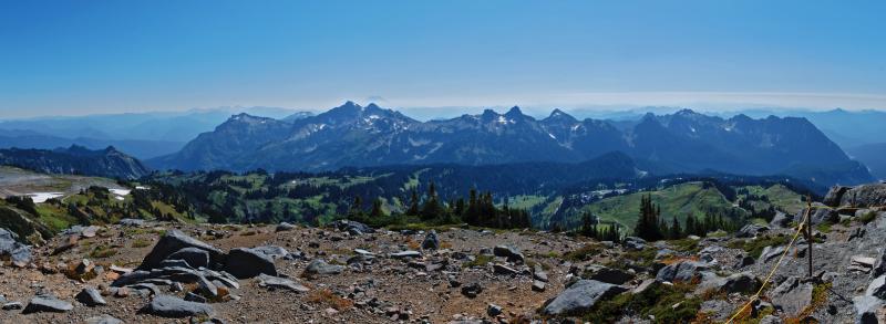 Panoramic view from Panorama Point, Mt. Rainier
