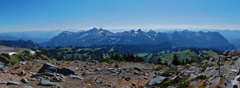 Panoramic view from Panorama Point, Mt. Rainier