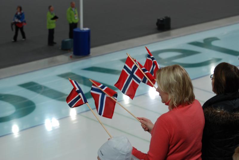 Cheering on Norway