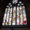 Stained glass window in the St. John&#039;s College cathedral