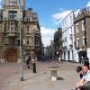 Looking down a street in central Cambridge