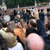 One band marching from Buckingham Palace