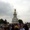 A fountain across from Buckingham Palace