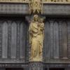 Virgin Mary and Baby Jesus statue at the Abbey entrance