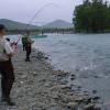 Chris catching a Silver