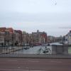 Leiden canal view across a bridge