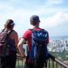 Zofia and Guillaume take in the view of Waikiki