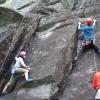 Maika and Peter climbing