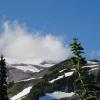 Clouds forming off the glacier