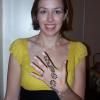 Katie shows of the mehndi