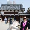 Katie at Hiroshima Castle