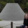 Katie and the Sand Mound at Ginkaku-ji Temple