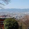 A view of Kyoto from the Inari hillside