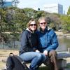 Katie and Jason at Hama-rikyu