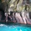 Inside a lava cave