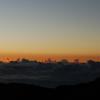 Sunrise illuminated clouds