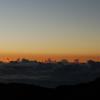 Sunrise illuminated clouds