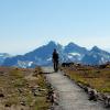 Katie and the mountains