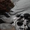 Close-up of the rocks