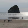 Some evening surfers