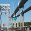 Entering New Jersey on the George Washington Bridge
