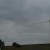 Wind turbines along the highway