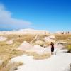 Starting our hike in the Badlands