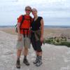 Katie and Jason, overlooking the Badlands