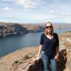 Katie at the Columbia River