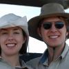 Katie and Jason on the Serengeti game drive