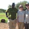 Katie and Jason with Ndeskoi, our amazing guide for the whole trip