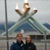 Us with the flame and the lovely security fence