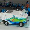 Even the Zamboni is Olympic themed!